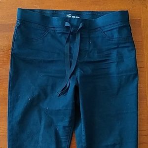 Navy Blue, drawstring capris